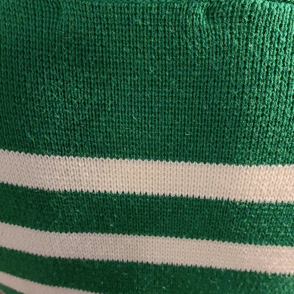 GAP green striped cotton sweater - Picture 10 of 13
